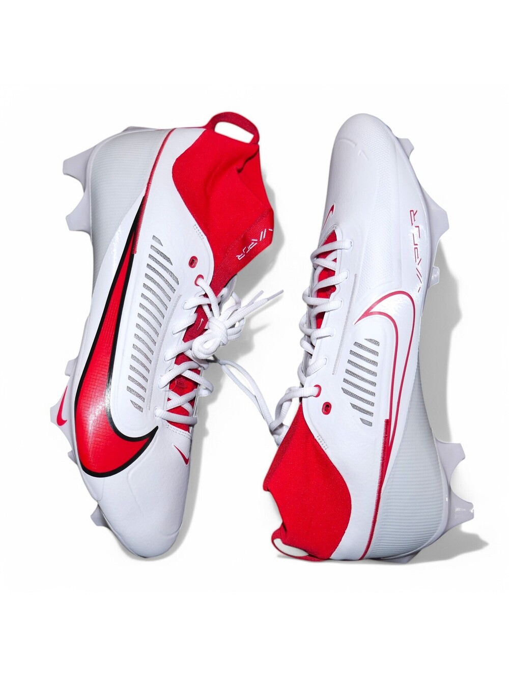 Nike Vapor Edge Football Cleats Pro 360 2 Mens Size 15 White/University Red NEW